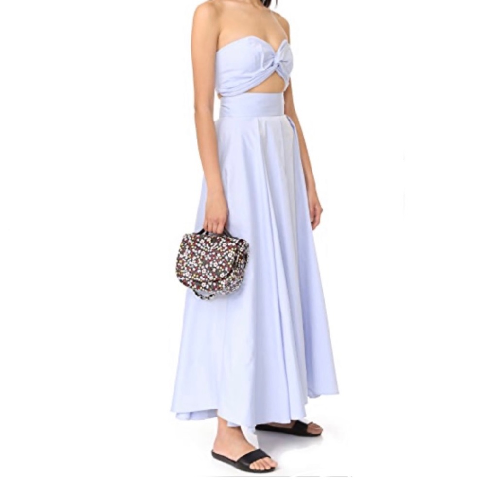 Petersyn crisp poplin full blue ladylike skirt